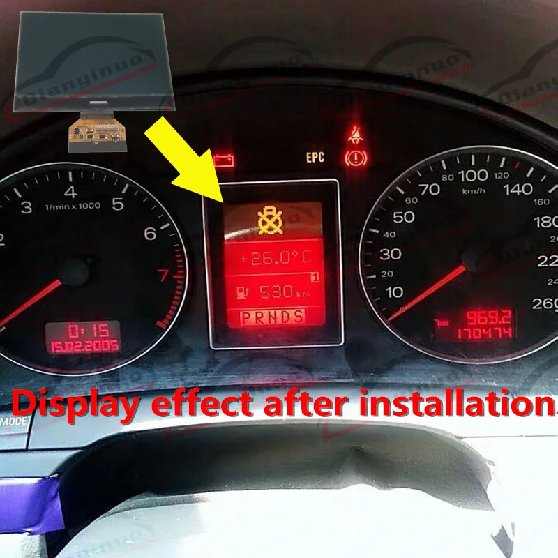 ЖК-экран Qianyinuo для приборной панели Audi A4 8E B6 B7 S4 MFA FIS Tacho кластер приборы экскаватор