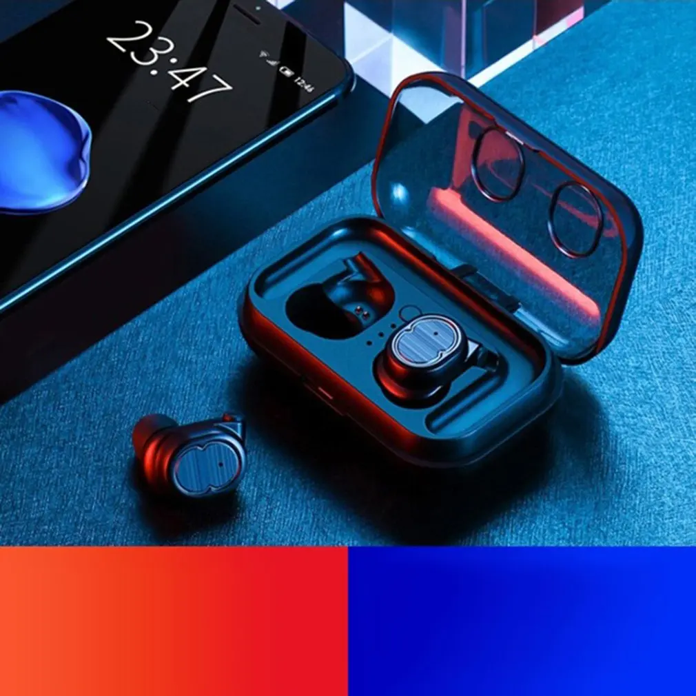 Bluetooth наушники настоящие беспроводные наушники 5,0 TWS наушники-вкладыши IPX5 Водонепроницаемая мини-гарнитура 3D стерео звук спортивный наушник