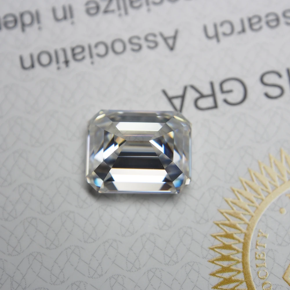 10*12 мм изумруд 6 04 карат VVS Moissanite супер белый свободный алмаз для свадьбы