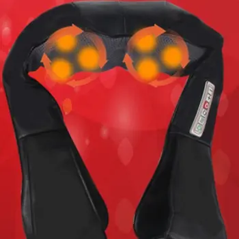 

Heated Electrical Neck Back Shiatsu Kneading Massager Body Acupuncture Kneading Massager Health Care Equipment