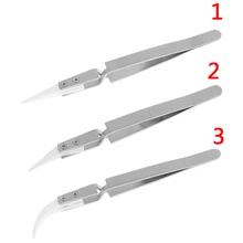 

1pc 135mm Anti-static Reverse Ceramic Tweezers Heat Resistant Conductive Tweezers