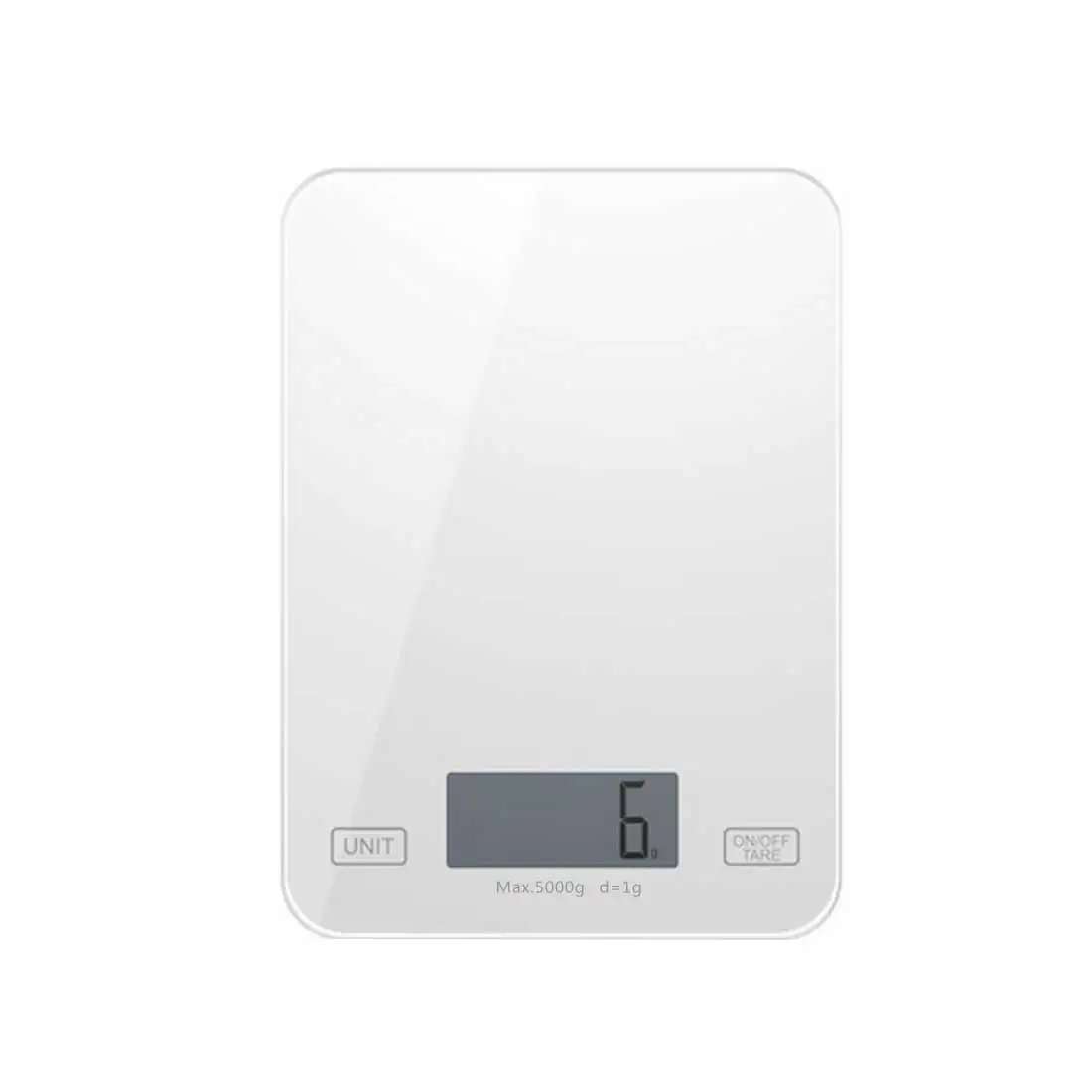 5 кг/1 г кухонные весы портативные мини Цифровые высокоточные весы для приготовления пищи и чая Электронные карманные профессиональные весы машины - Цвет: Белый