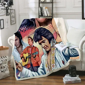 

Elvis Presley Fleece Blanket 3D full printed Wearable Blanket Adults/kids Fleece Blanket HOME ACCESSORIES drop shippng style-2