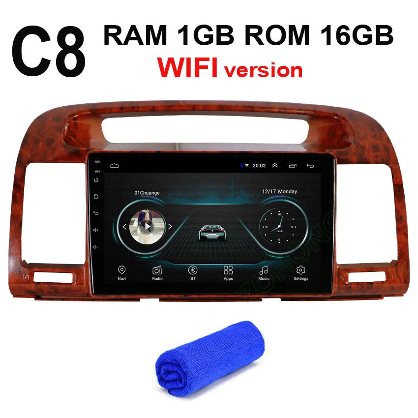 tree C8 GPS 4G DSP 2.5D Android9.0 Автомобильный мультимедийный dvd-плеер для Toyota Camry V30 2002 2003 2004 2005 2006 Автомобильный gps навигатор Авто радио карта - Цвет: tree C8 GPS