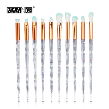 

10pcs Makeup Brushes Sets Foundation Powder Cosmetic Blush Eyeshadow Women Glitter Make Up Brush Tools pinceaux maquillage