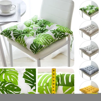 

Soft Thicken Pad Chair Cushion Solid Color Tied Rope Chair Cushion Dining Room Kitchen Office Home Decor Chair Cushion Decor