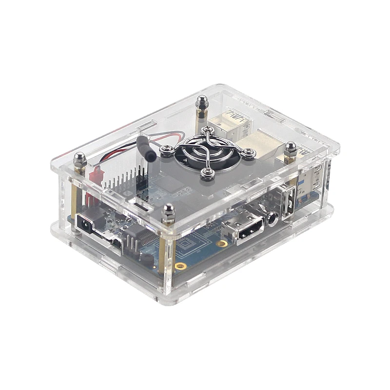 Чехол Orange Pi 3 прозрачный акриловый корпус защитный корпус/светодиодный
