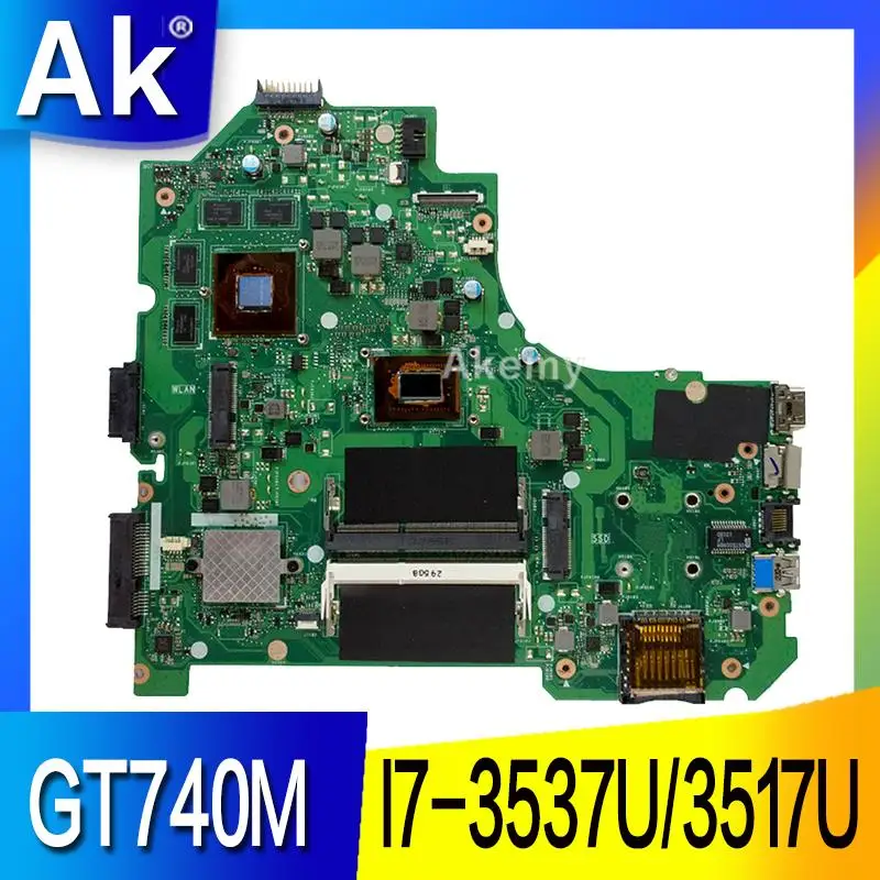 AK K56CB материнская плата для ноутбука ASUS K56CM K56C K56 S550CM S550C тест оригинальная I7 3537U/3517U