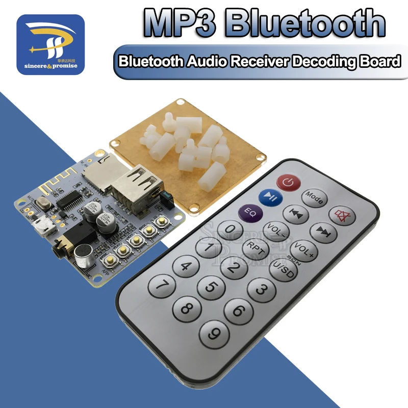 V5.0 V4.2 Bluetooth Audio Receiver board with USB TF card Slot decoding ...