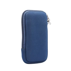 Universal Neoprene Shockproof Mobile Phone Bag with Shoulder Strap - (S) 4.7-5.4 Inch (Blue)
