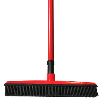 

Rubber Pet Cat Dog Hair Removal Floor Broom Telescopic Carpet Cleaning Tool