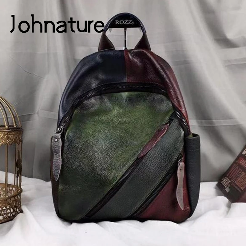 Женский мини-рюкзак в стиле ретро Johnature вместительный Повседневный дорожный
