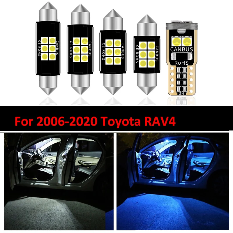 

High Grade 14 X Led Car Interior Lights Package Kit For Toyota Rav4 RAV-4 2006 -2017 2018 2019 2020 Led Car Interior Light