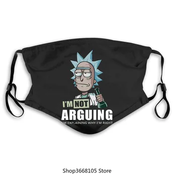 

Morty and rick I'm Not Arguing I'm Explaining Why I'm Right mask Funny Gift camiseta cotton cartoon mask-in masks from Men pm2.5