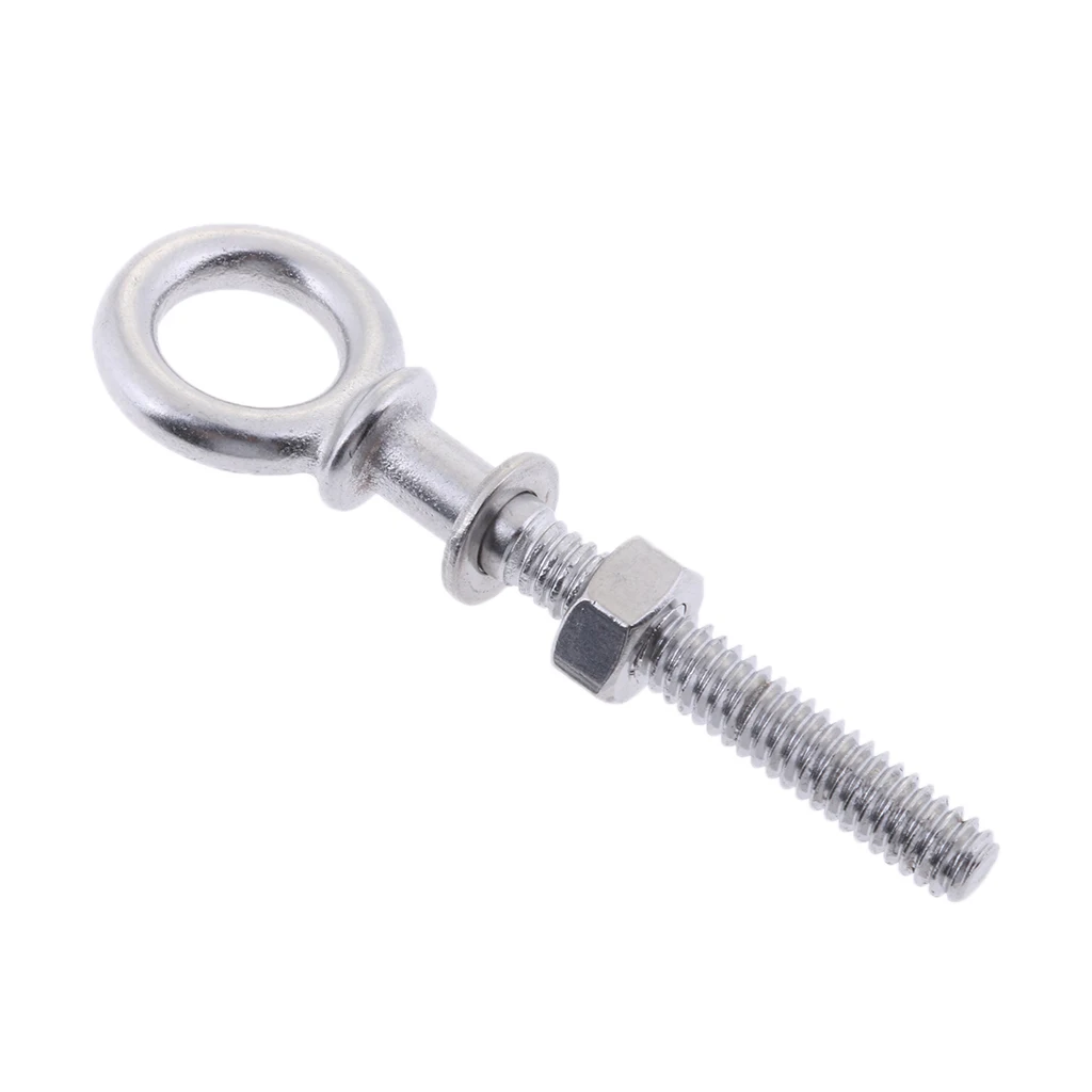 Long Lifting Eye Bolt  X 40mm Stainless Steel 304 Nut Washer Boat Shade