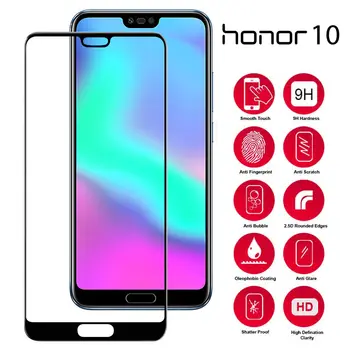 Перейти на Алиэкспресс и купить Для Huawei Honor 10 закаленное стекло полное покрытие защита экрана Honor 10 стекло защитное стекло Honor 10 пленка на Honor 20 Pro Lite
