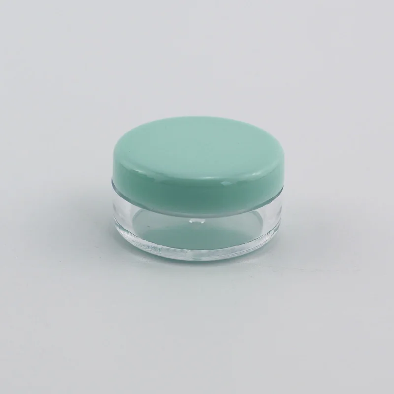 3g Round Cyan 1 12 шт пустые для небольших банок многоразовые мини пластиковые бутылки Косметическая банка, контейнер маленькая круглая бутылка маленькая банка для крема твердые духи - Цвет: 3g Round Cyan 1