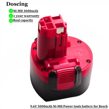

Doscing 9.6V 3.0Ah Ni-MH Battery for Bosch Rechargeable Batteries BAT048 BAT100 BAT119 PSR 960 GSR 9.6-2 GSR 9.6 PLI 9.6V