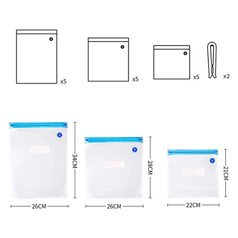 17 pcs Vacuum bag 1 шт./15 шт./20 шт./35 шт. пищевое вакуумное сжатие мешок, мешок для вещей для хранения пищевых продуктов насосная Герметичная сумка упаковочная сумка Прямая - Цвет: 17 pcs Vacuum bag