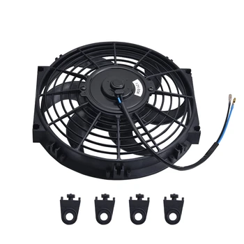 

SPEEDWOW Universal 7"10"12" Motor Engine Radiator Oil Cooler Cooling Electric Pull Push Fan Radiator Engine Cooling Fan 12V 80W