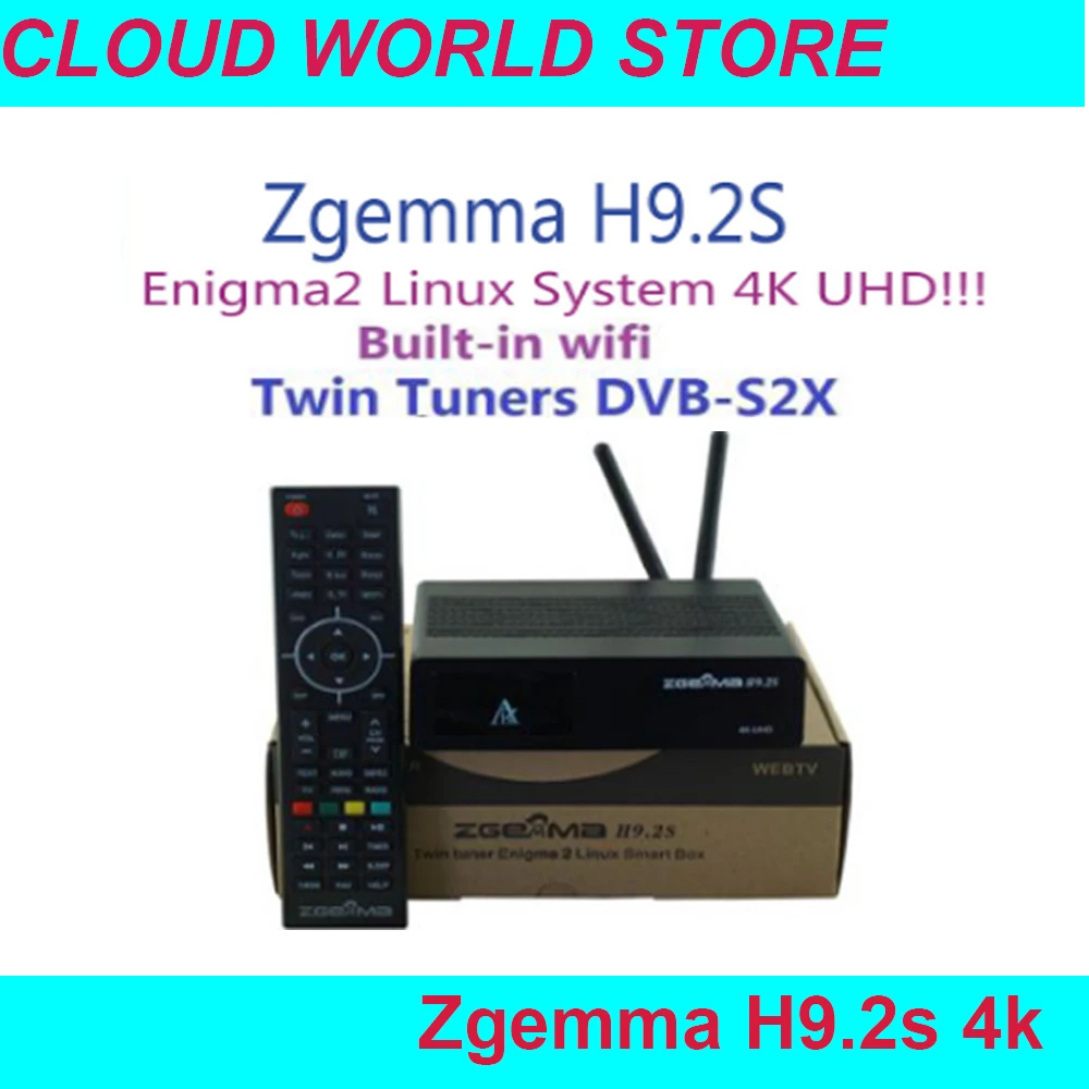 Новая версия ZGEMMA H9.2S Linux OS Enigma2 цифровой 4K UHD спутниковый приемник DVB-S2X+ DVB-S2X двойной тюнер Встроенный Wifi