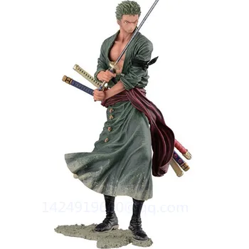 

Anime ONE PIECE Roronoa Zoro Three Pole Flow Swordsman Battle Version PVC Action Figure Collectible Model Toy Free Shipping G728