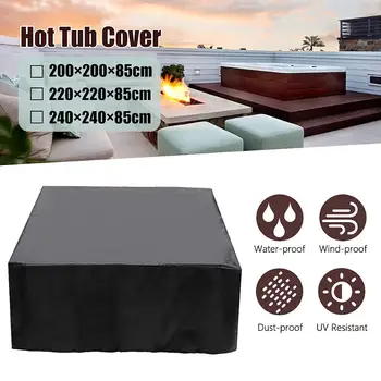 

Waterproof Dustproof Outdoor Garden Chair Table Hot Tub SPA Protector Cover Case It is ideal for outdoor garden chair, table,