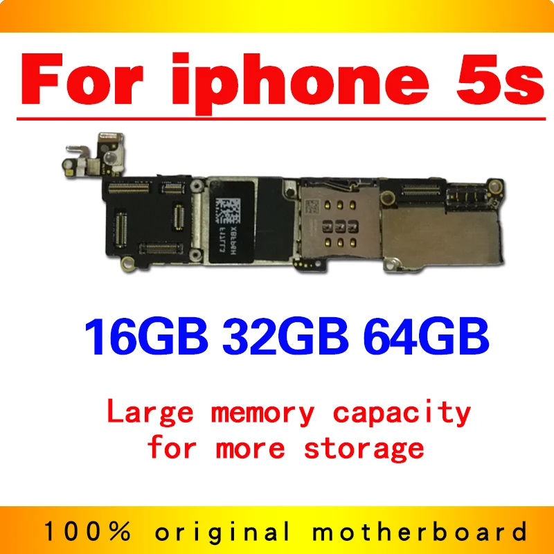 16 Гб/32 ГБ/64 ГБ для iphone 5s материнская плата без/с сенсорным ID, разблокирована для iphone 5s материнская плата с чипами