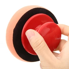 New Arrival 1pc Car Wax Wash Polish Pad Sponge Cleaning Foam Kit Terry Cloth Microfiber Applicator Pads With Gripper Handle