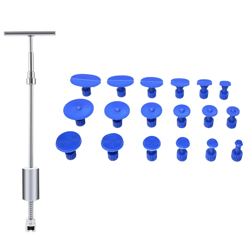 Промо-акция! 19 шт. вмятин Съемник кузова автомобиля безболезненный вмятин градом инструмент для ремонта пластиковый клей Съемник вкладки коврик для ремонта автомобиля набор инструментов