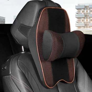 

New All Memory Cotton Car Neck Pillows Comfortable Universal Single Pcs Headrest Fit For Most Cars Soft Car Accessories