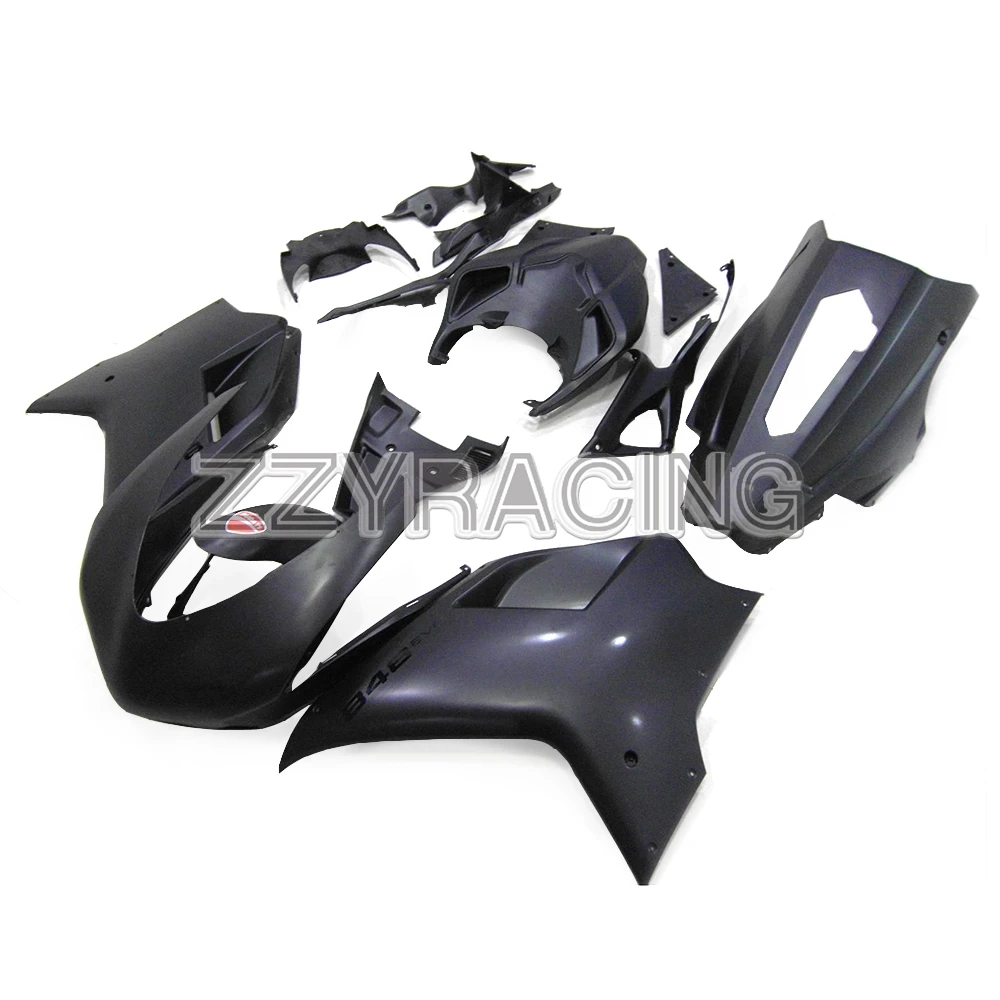 Выполните Обтекатели Наборы для поездок на мотоцикле Ducati 1098 848 1198 2007-2012 1098 848 1198 07 08 09 10 11 для детей 12 лет ABS Пластик Абсолютно плоский черный