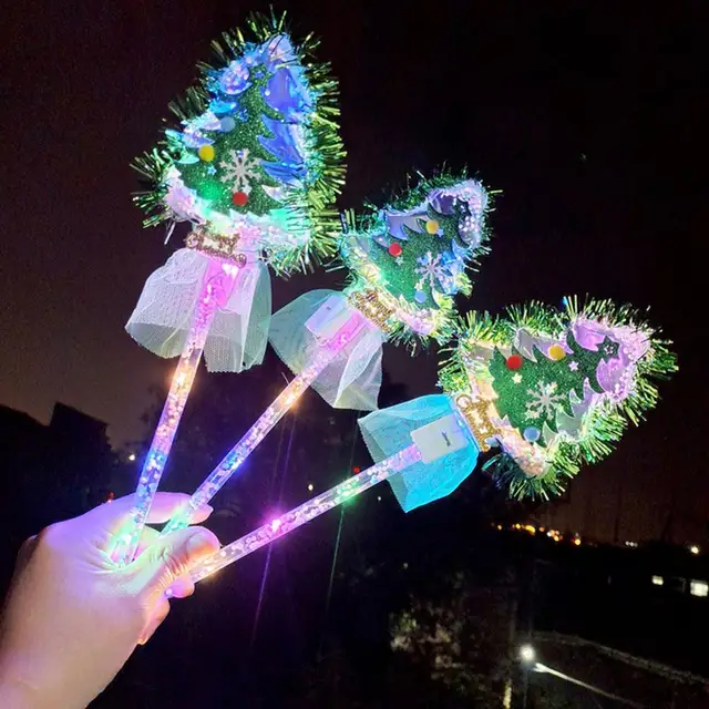 Luminous Glow Stick Multi-purpose Long Lifespan Plastic Christmas Tree Magical Wand Atmospheres Props 1