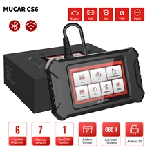 

MuCar CS6 Diagnostic Scan Tool ABS SRS TCM BCM TPMS Eng Check Engine Auto Code Reader Scanner Oil EPB SAS TBA DPF Reset All Cars