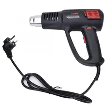 2000 Вт Электрический пистолет горячего воздуха промышленного класса Регулируемый температурный тепловентилятор 220 В ЕС