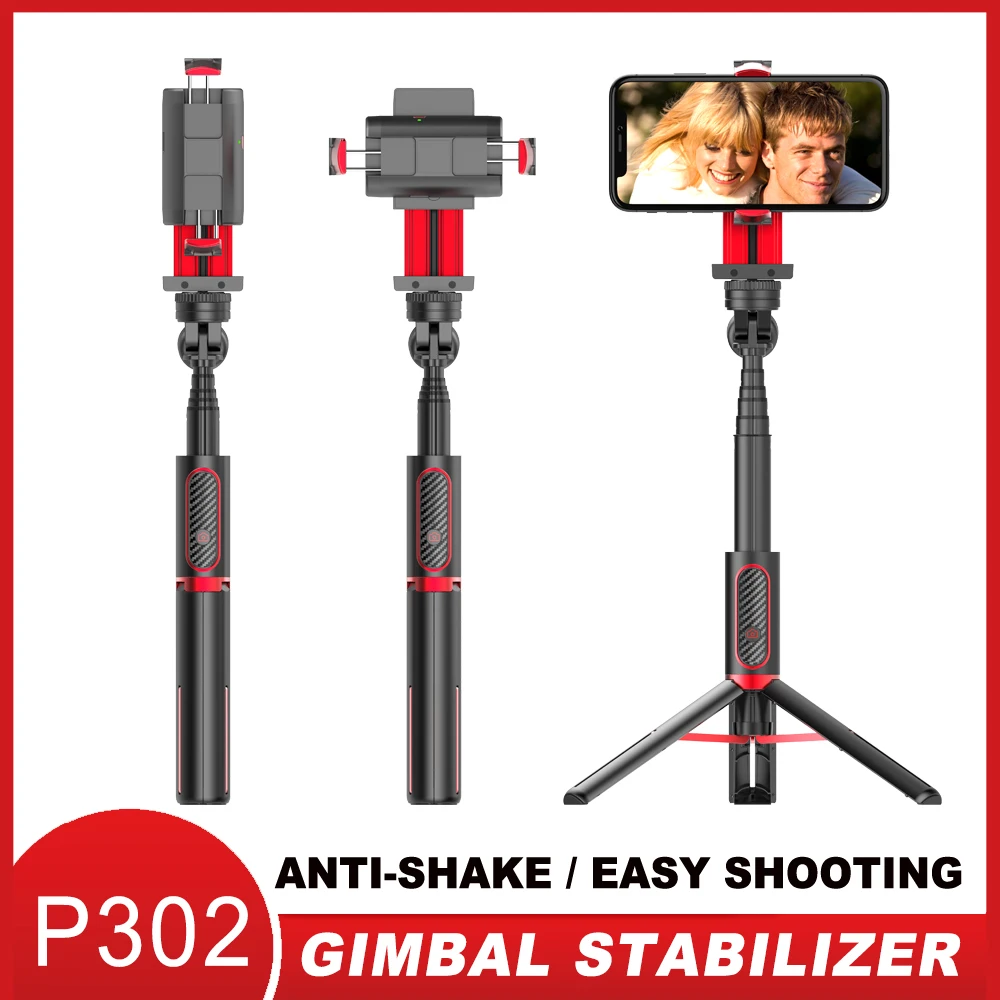 Proker hot selling 1 Axis Handheld Gimbal Phone Stabilizers 302 For IOS Android Smart Selfie Stick Smartphone tripods
