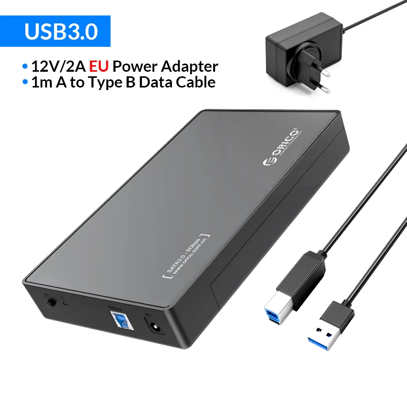 3.5 inch external hard drive enclosure ORICO 3.5'' HDD Case Type C SATA to USB3.0 External Hard Drive Enclosure for 2.5/3.5inch SSD Disk HDD Box Case Support UASP 18TB 3.5 inch hdd enclosure HDD Box Enclosures