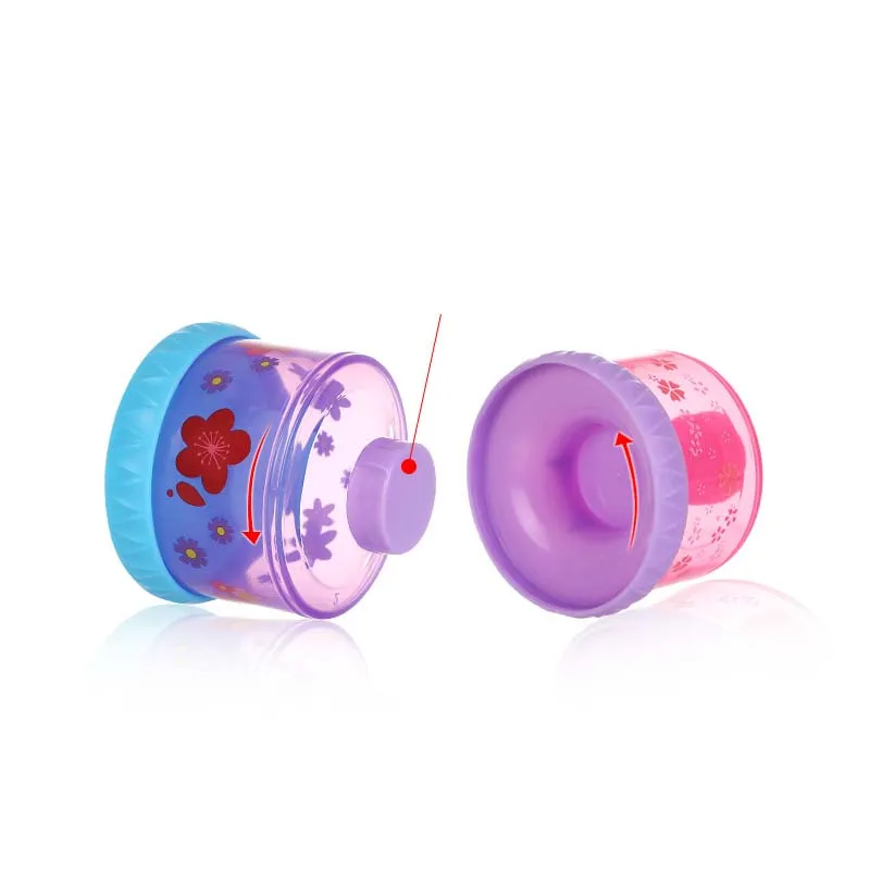 Baby Removable Milk Powder Storage Box Infant 3 Grid Feeding Food Boxes Kids Toddler Portable Formula Dispenser Box