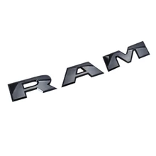 Ram задняя дверь буквы вставки 3D Поднятый высокого класса ABS бейдж таблички стикер-углеродное волокно