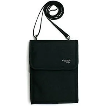

Travel Mini Multi-Function shoulder Card Bag Hanging Collar Package Black