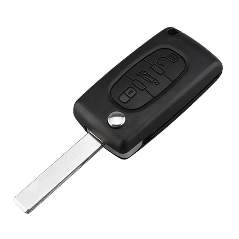 

CE0523 Folding Remote Car Key 3 Button for Citroen ASK 433 MHZ ID46 - PCF7941 HU83 / HCA Remote Key