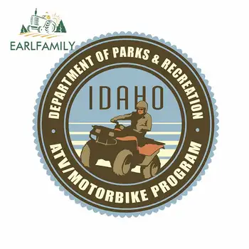 

EARLFAMILY 13cm x 13cm For Motorbike Idaho Parks Windows Decal Sunscreen Car Stickersl Vinyl Material Waterproof Decoration