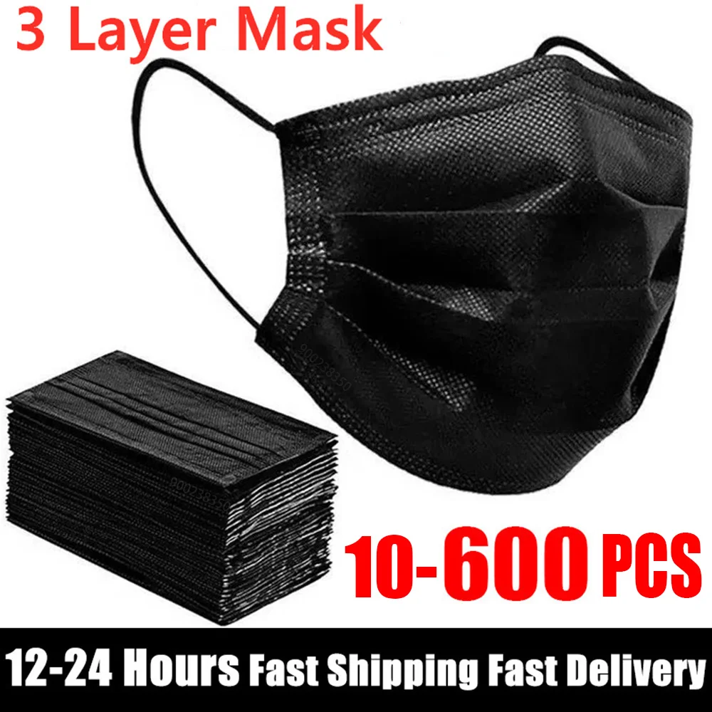 Masques chirurgicaux bleus Type IIR disposés en éventail, montrant les plis et les élastiques. Achetez des Masques Chirurgicaux Type IIR par Lot de 50 à 600 Pièces.