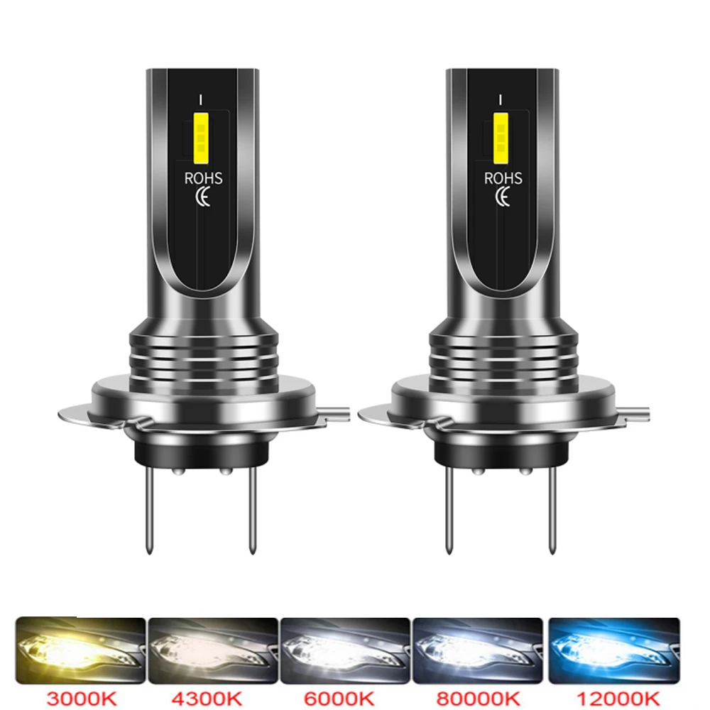 Super Bright Mini ZES H7 H11 H4 H1 H3 Led Lights Car Headlights 80W 6000K 30000LM Bulb For Automobiles Luces Para Auto Fog Lamp |