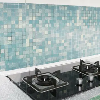 

Waterproof Oil Proof Lattice Foil Sticker Self Adhesive Kitchen Wall Stickers
