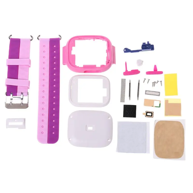 

Repair Kit Silicone Watchband Case Button Metal Screws DIY Replacement for Q90 GPS Child Smart Watch Phone Position