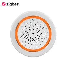 Zigbee – capteur de sirène sans fil 3.0, son et lumière, système de sécurité pour maison connectée Tuya Smart Life