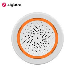 Zigbee 3.0 Wireless Sound Light Trigger Alarm Siren Sensor For Tuya Smart Life Home Security Intelligence System