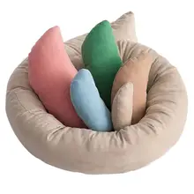 6 шт./компл. Детские фотосессии пшеничный пончик принадлежности для фотосъемки Детские подушки кольцо новорожденный реквизит для фотосъемки корзина наполнитель Fotografia