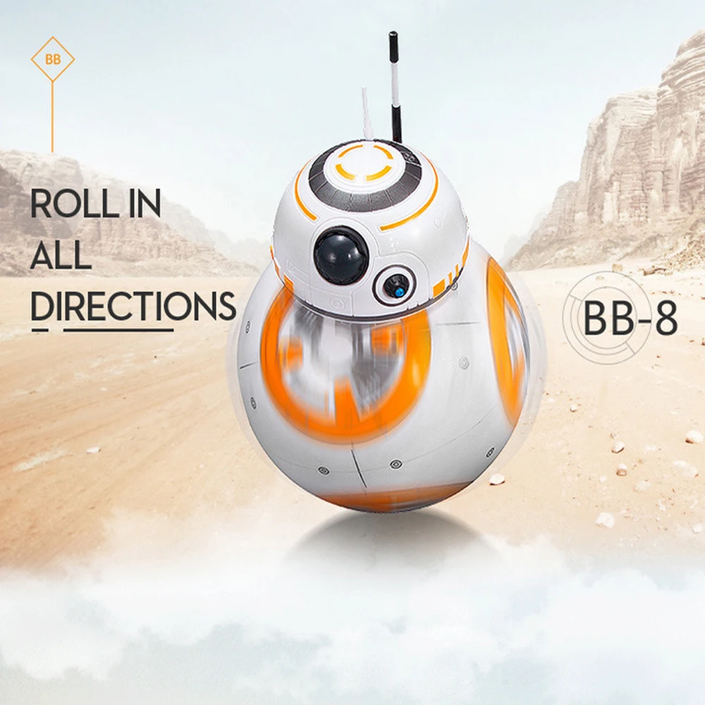 Звездные BB-8 войны RC робот пульт дистанционного управления BB8 фигурка монстра из фильма BB 8 мяч игрушка умный ребенок подарок на день рождения Быстрая